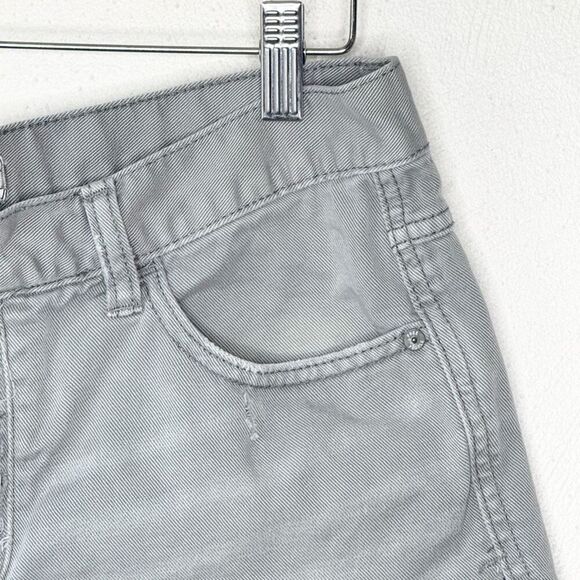 Free People Slate Blue Button Fly Cut Off Shorts - Women’s US 27 - Picture 5 of 10